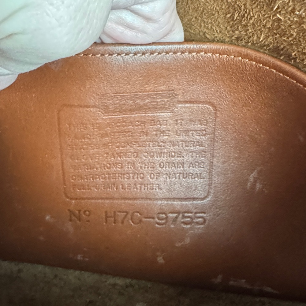 Vintage Coach Pocket Purse 9755 British Tan - Picture 12 of 15